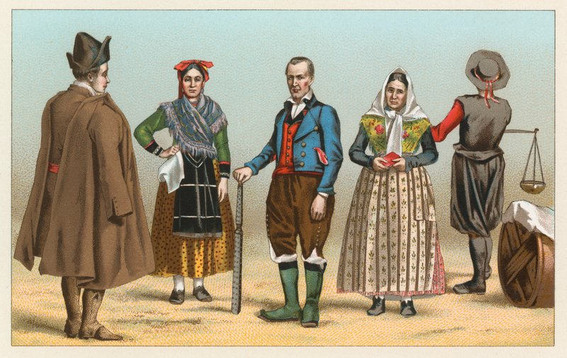 Spaanse kleding door French School