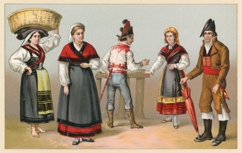 Spaanse kleding door French School