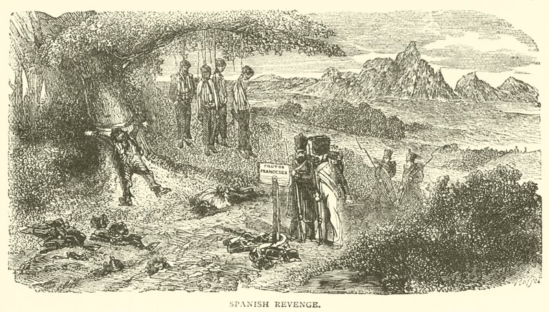 Spaanse wraak (gravure) door French School