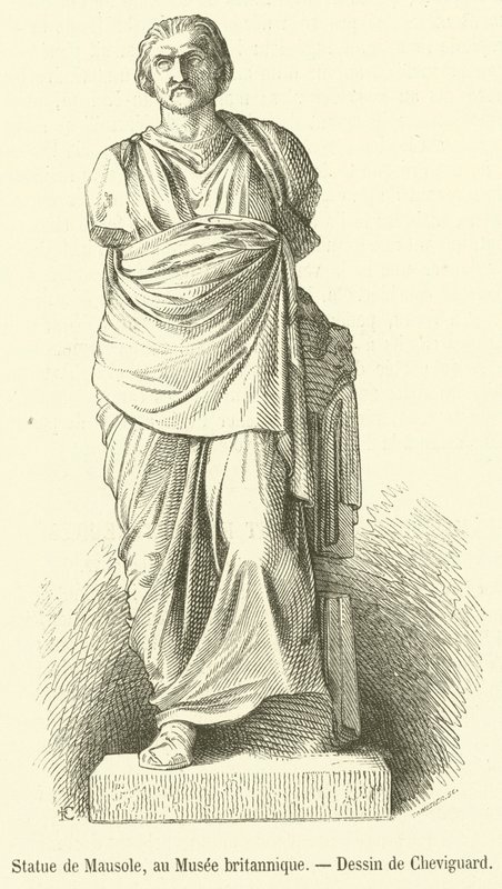 Statue de Mausole, Musee britannique door French School