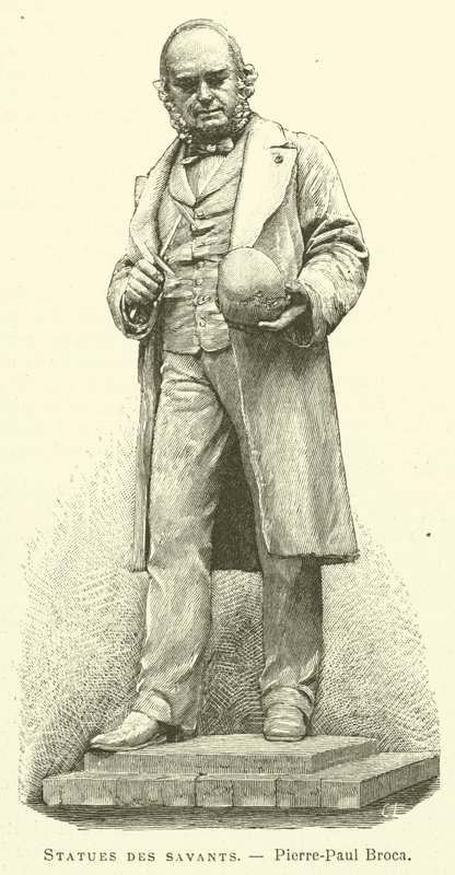 Standbeelden van geleerden, Pierre-Paul Broca door French School