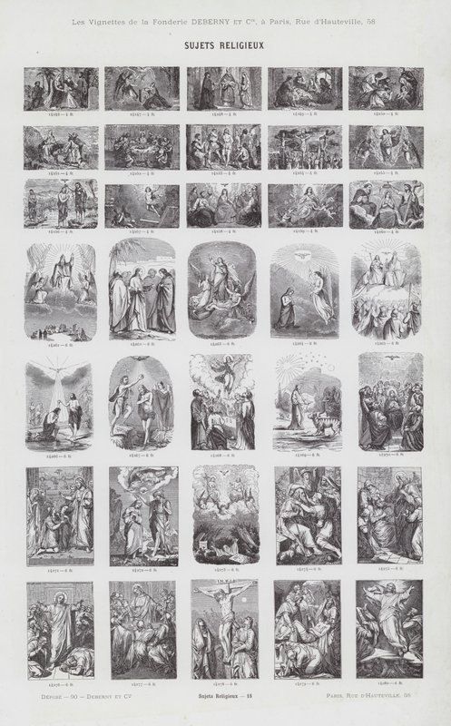 Religieuze Onderwerpen (gravure) door French School