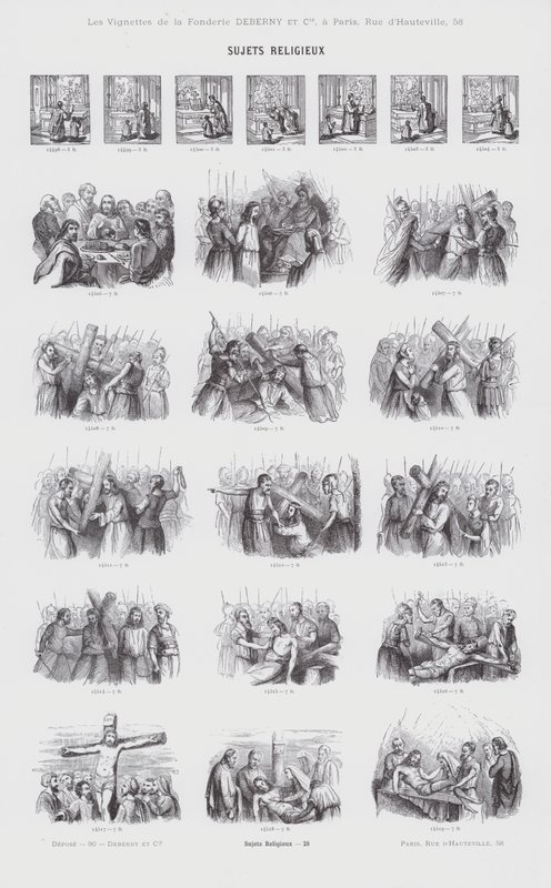 Religieuze Onderwerpen (gravure) door French School