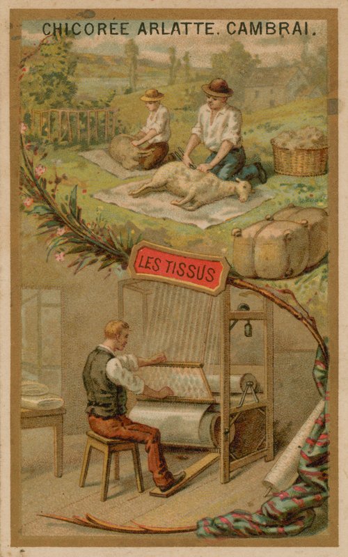 Textiel door French School