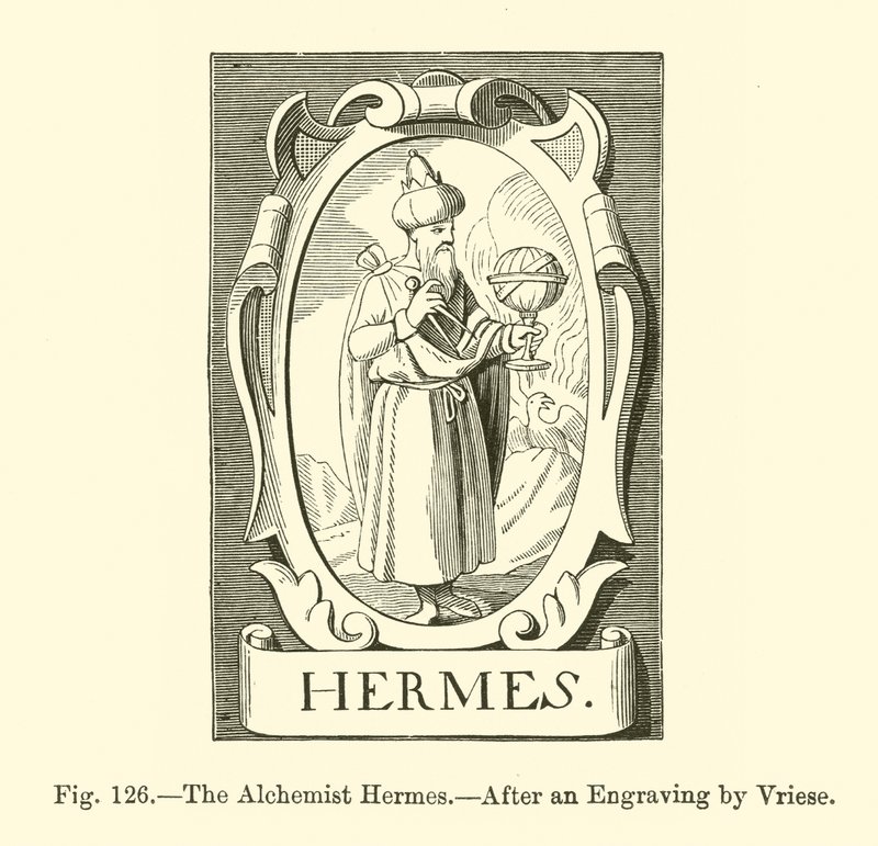 De alchemist Hermes door French School