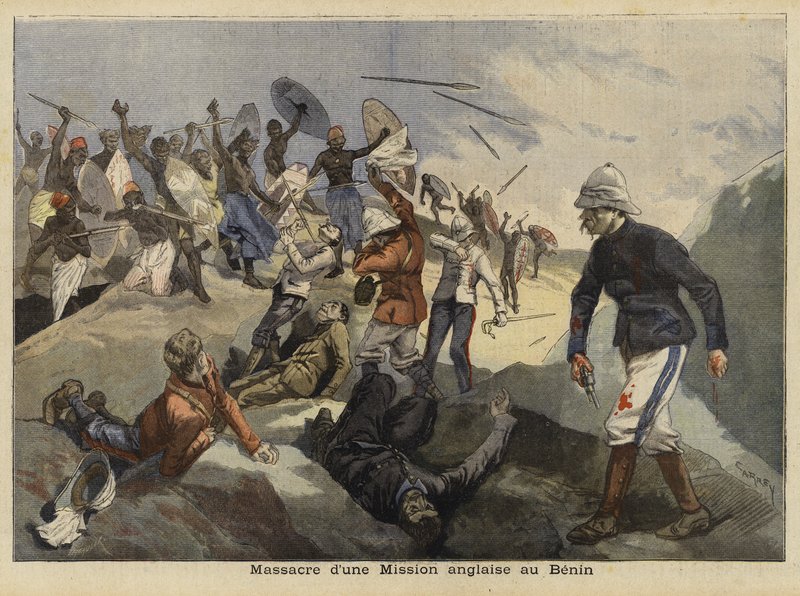 Het Benin-bloedbad, 4 januari 1897 door French School