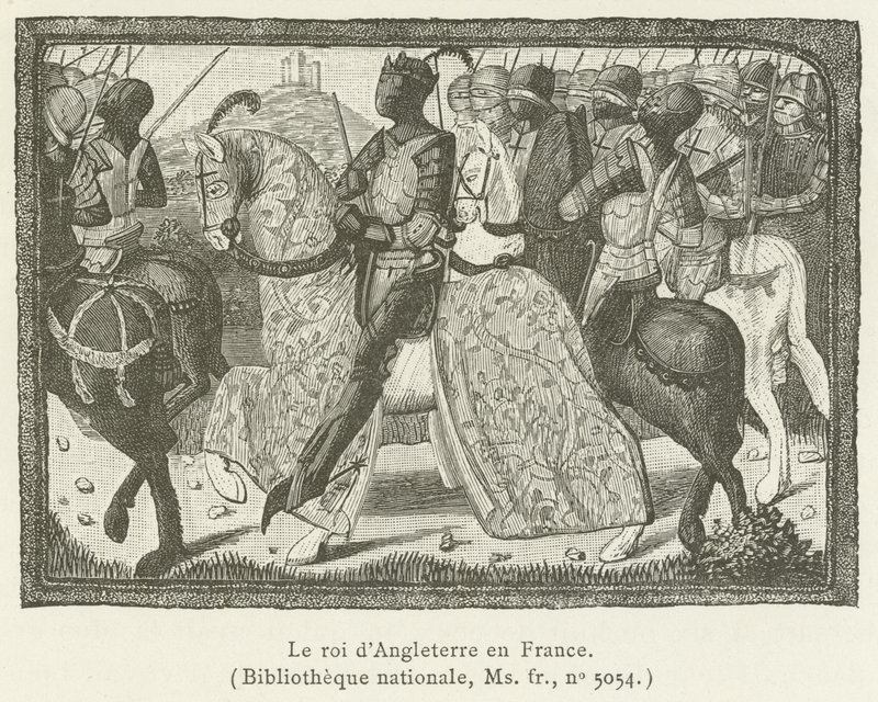 De koning van Engeland in Frankrijk door French School