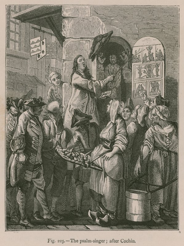 De psalmzanger (naar Cochin) door French School