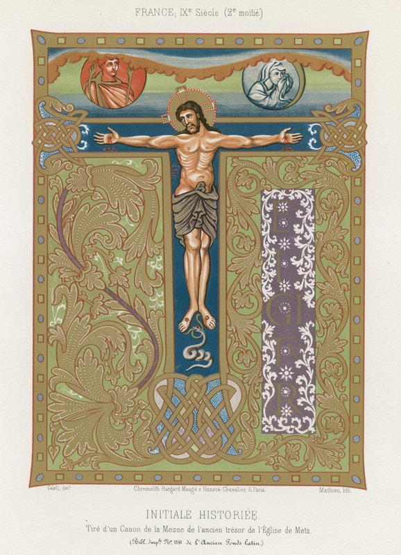 De kruisiging van Jezus Christus door French School