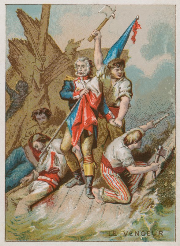 Het schip Avenger of the People door French School