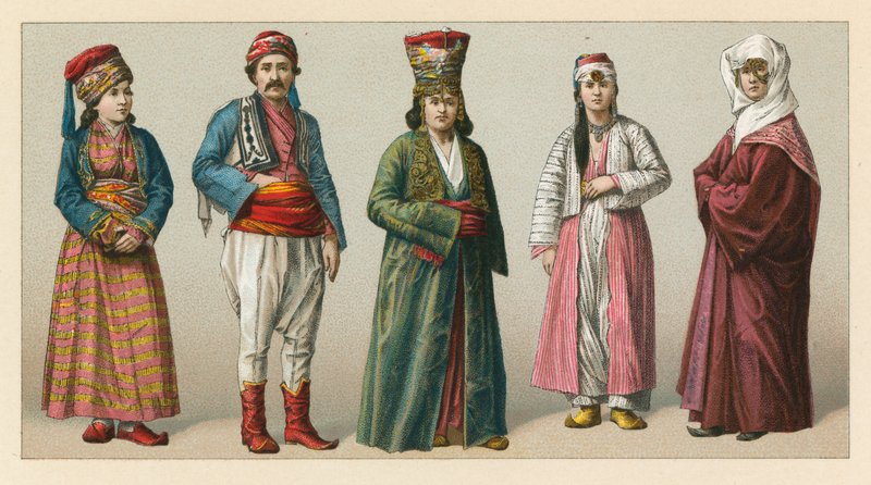 Turks Kostuum door French School