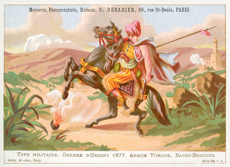 Turkse bashi-bazouk, Russisch-Turkse Oorlog door French School