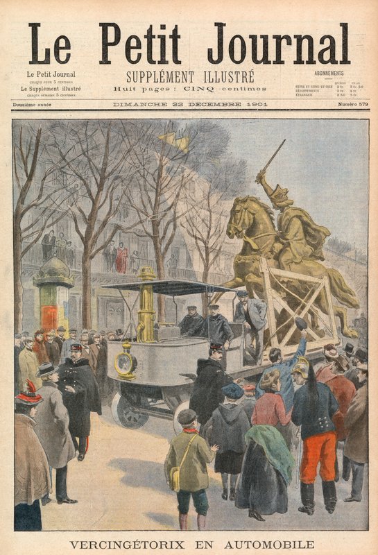 Vercingetorix in een auto door French School
