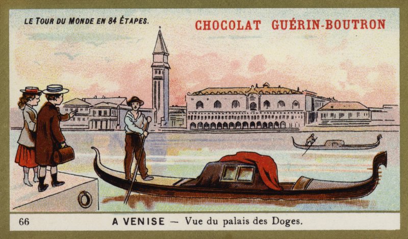 Uitzicht op het Dogepaleis, Venetië door French School