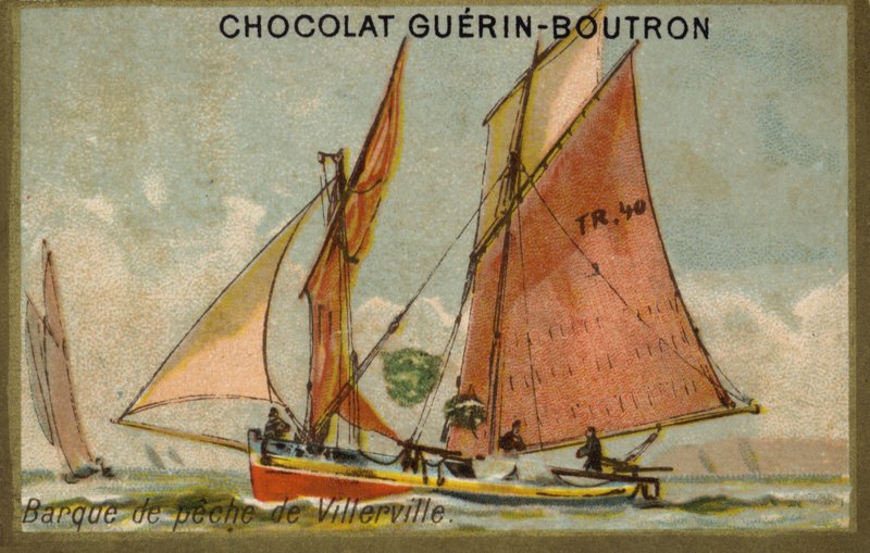 Villerville vissersboot door French School