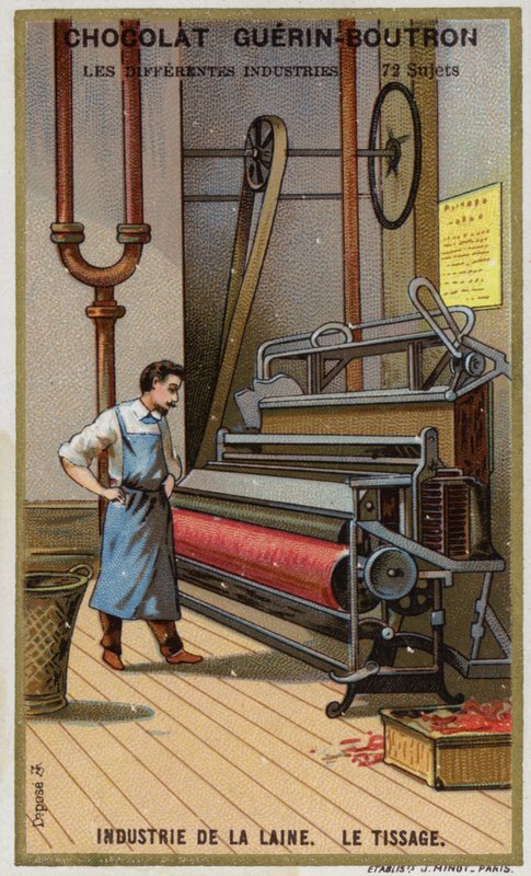 Wolindustrie. Weven door French School
