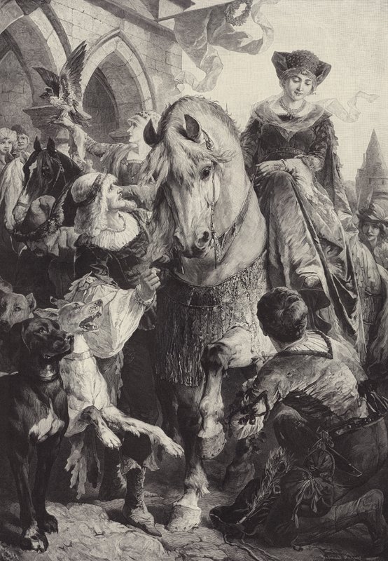 Uitrijden om te jagen door Fritz Wagner