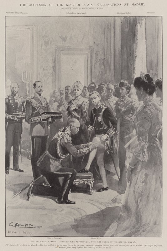 De Troonsbestijging van de Koning van Spanje, Vieringen in Madrid door G.S. Amato