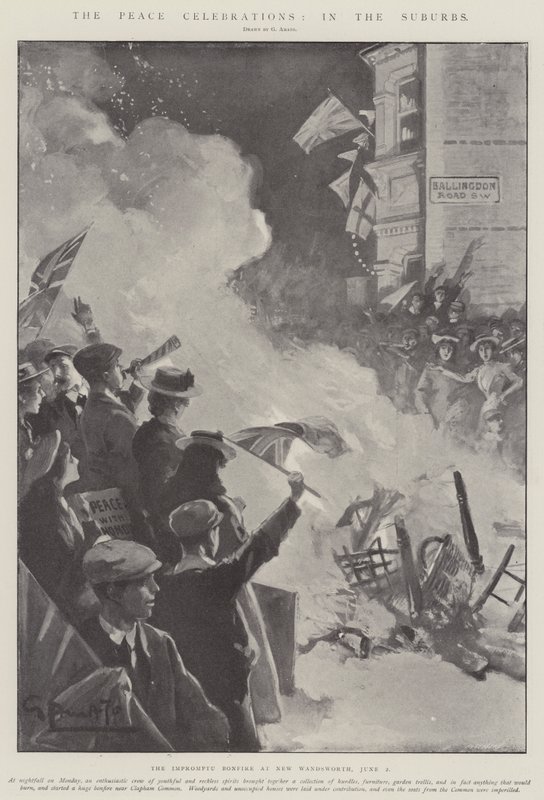 De Vredesvieringen, in de Buitenwijken door G.S. Amato
