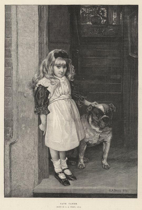 Cave Canem door George Adolphus Storey