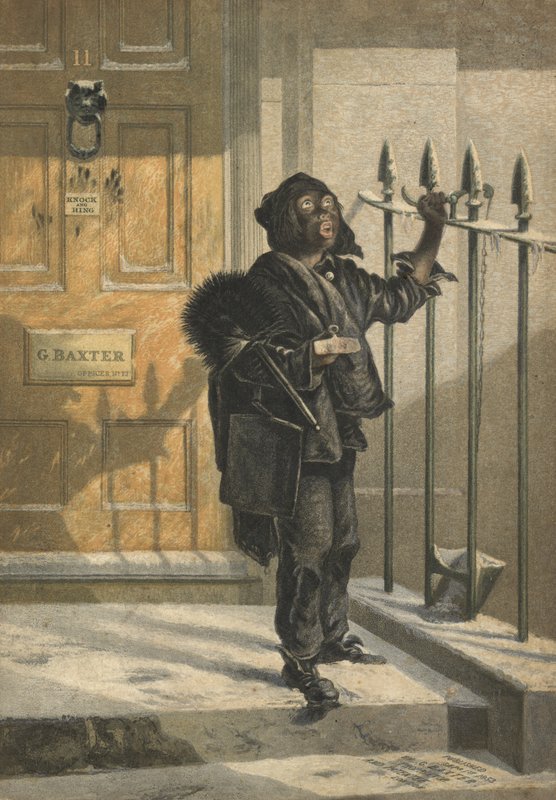 Ochtendbezoek door George Baxter