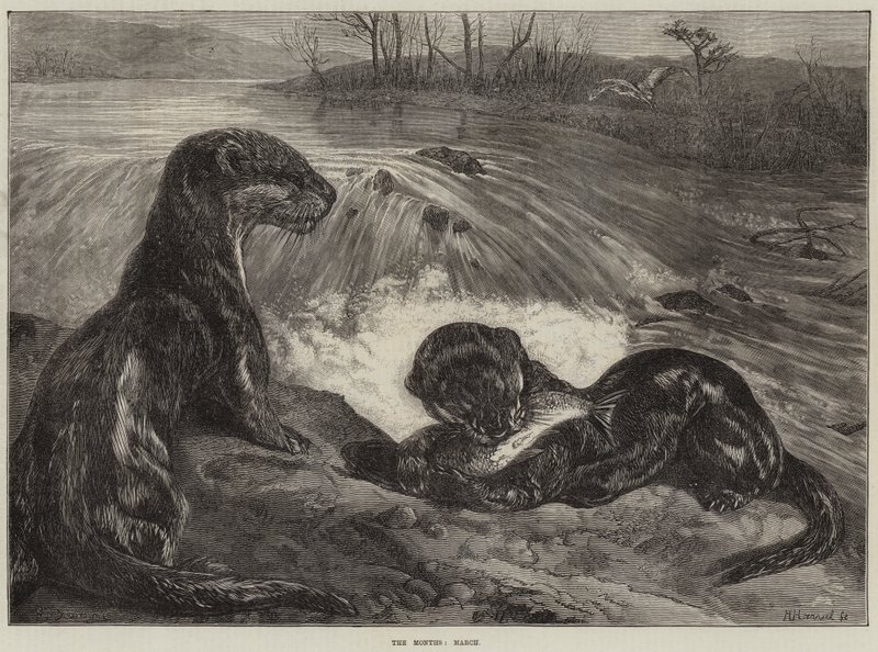 De maanden, maart door George Bouverie Goddard