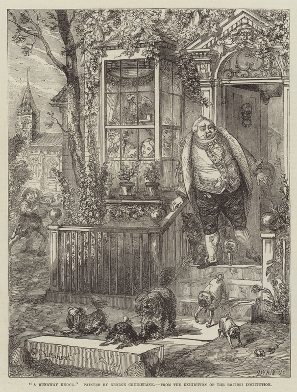 Een Weggelopen Klop door George Cruikshank