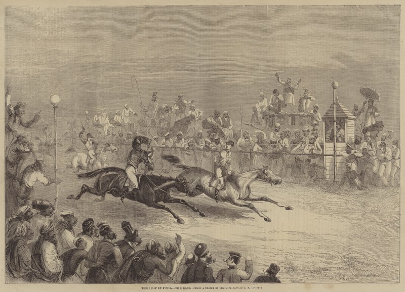 De Turf in India, de Wedstrijd door George Francklin Atkinson