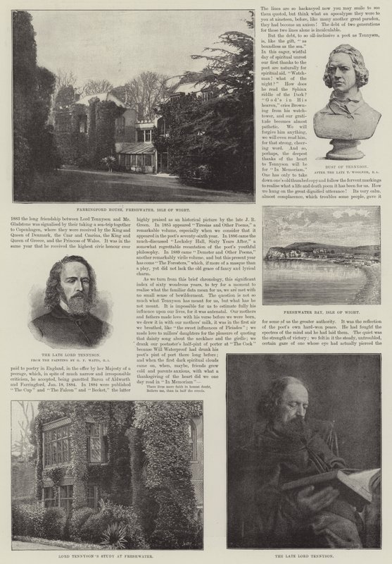 Alfred, Baron Tennyson, Dichter Laureaat door George Frederick Watts