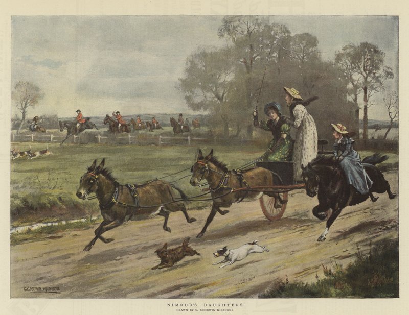 Nimrods Dochters door George Goodwin Kilburne