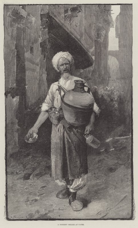 Een sorbetverkoper in Caïro door George L. Seymour