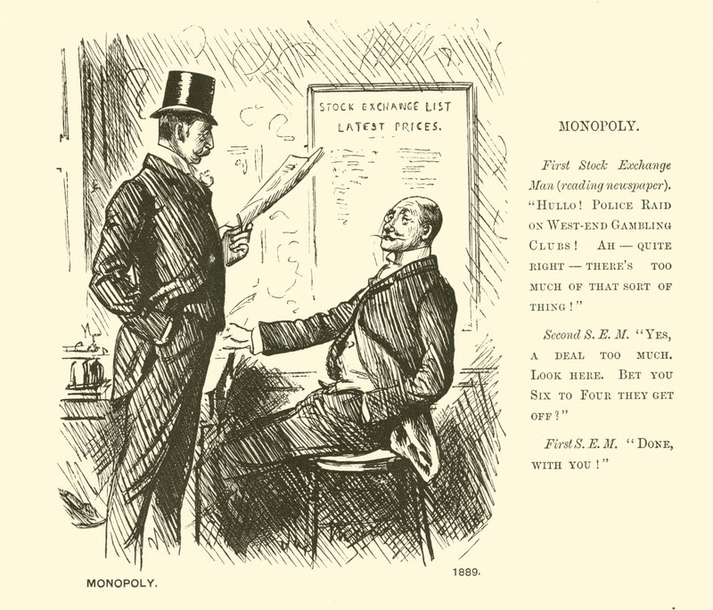 Monopolie (gravure) door George (after) Du Maurier