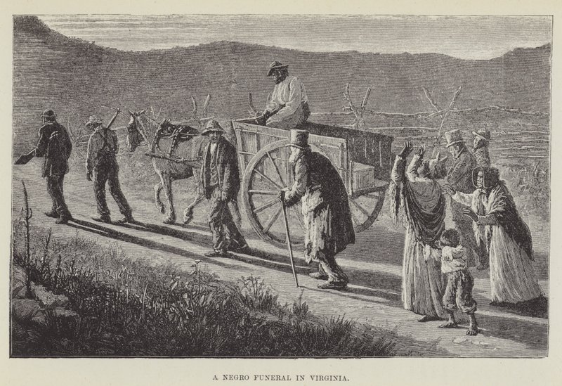 Een zwarte begrafenis in Virginia door George Augustus Sala