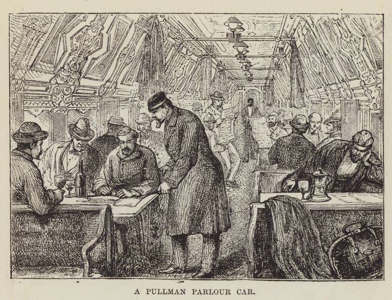 Een Pullman salonrijtuig door George Augustus Sala