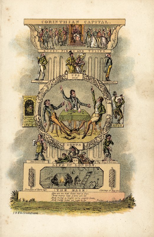 Korintische Kapiteel door George Cruikshank