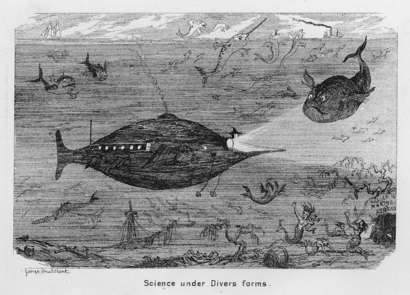 Wetenschap in verschillende vormen door George Cruikshank