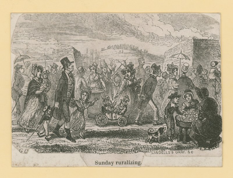 Zondagse plattelandswandeling door George Cruikshank