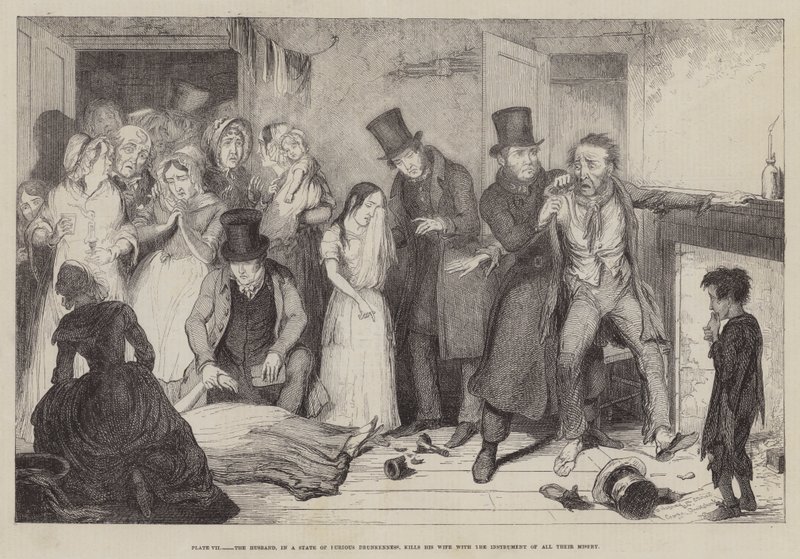De fles door George Cruikshank