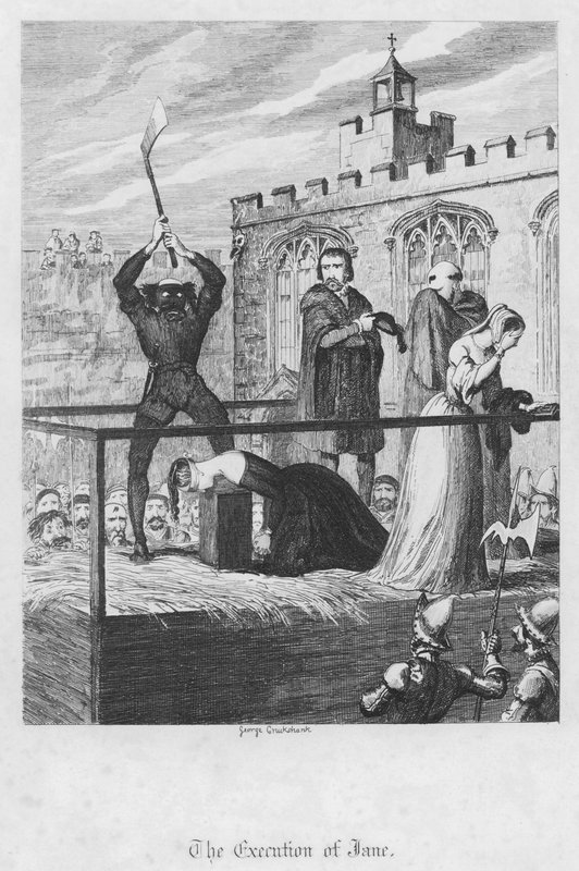 De executie van Jane door George Cruikshank