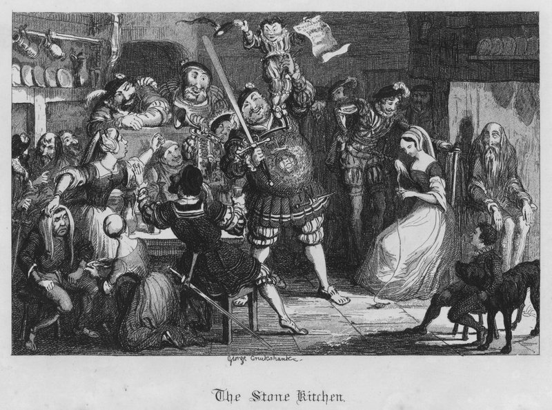 De stenen keuken (gravure) door George Cruikshank