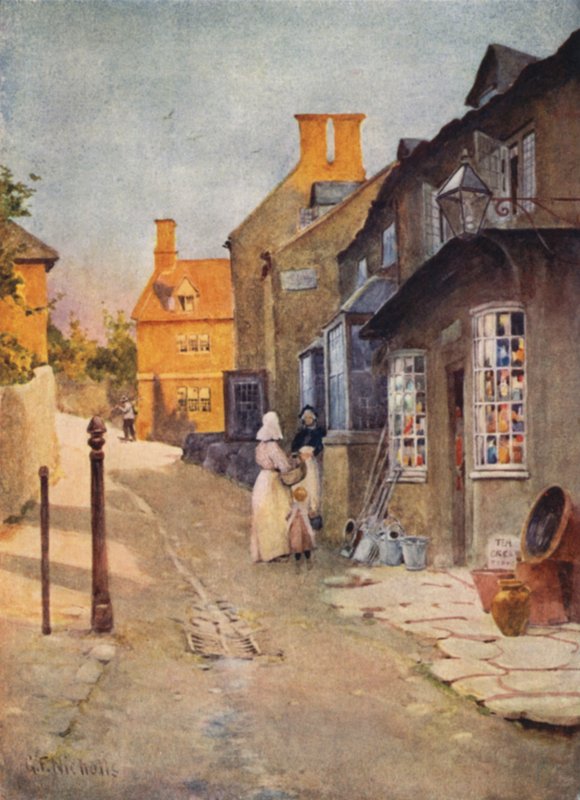 Een Cotswold Dorpswinkel door George Franck Nicholls
