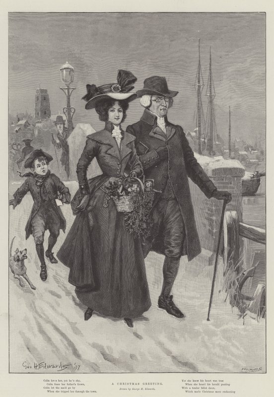 Een Kerstgroet door George Henry Edwards