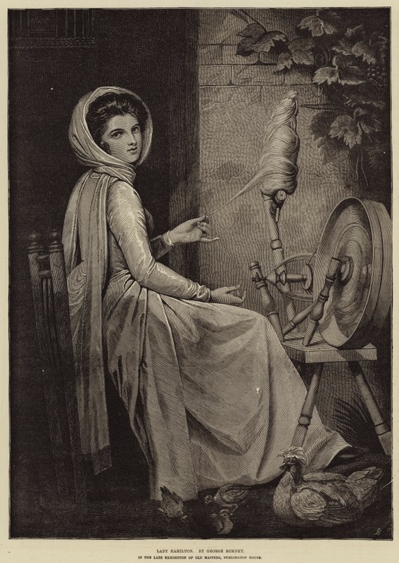 Lady Hamilton door George Romney