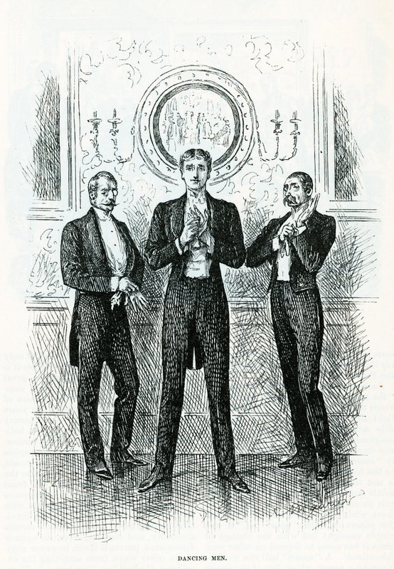 Dansende Mannen door George du Maurier