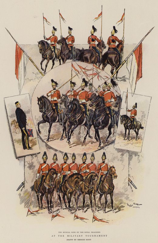 Op het militaire toernooi door Georges Bertin Scott