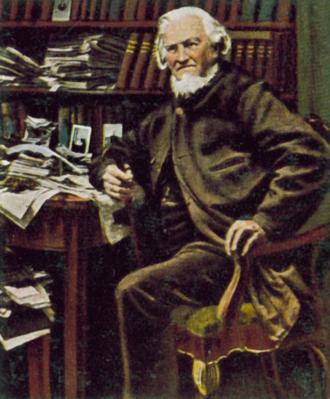 Hoffmann von Fallersleben, Duitse dichter door German Photographer