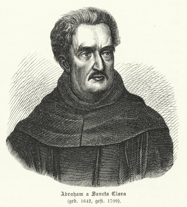 Abraham a Sancta Clara, Duitse geestelijke door German School