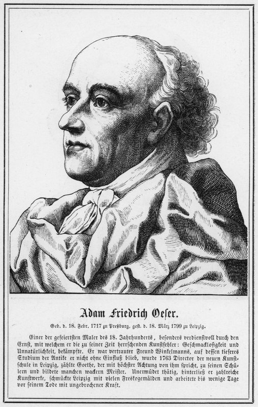 Adam Friedrich Oeser door German School