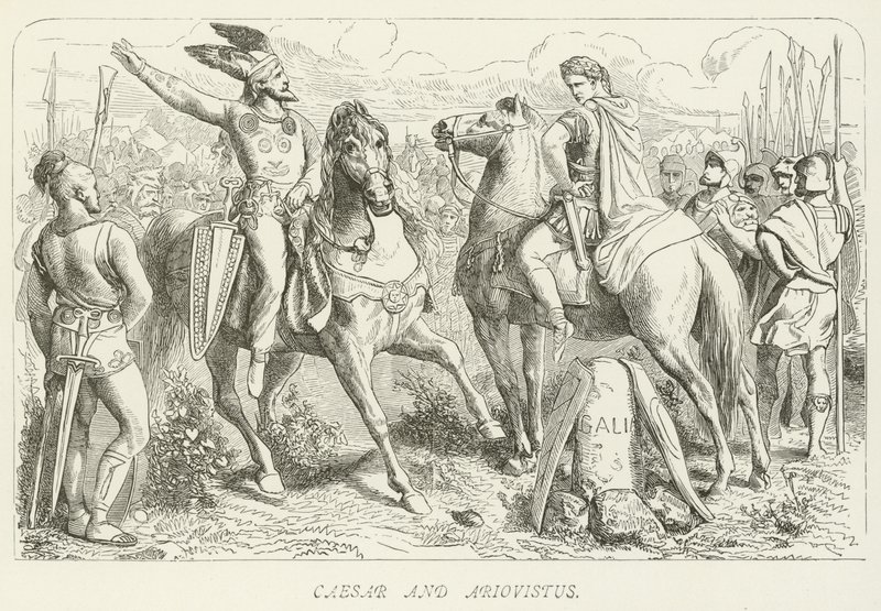 Caesar en Ariovistus door German School