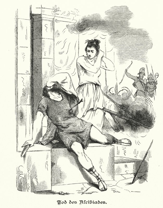 De dood van Alcibiades, 404 v.Chr. door German School